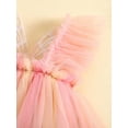thumbnail image 4 of Infant Girl Rompers Dress Embroidery Butterfly Wing Fly Sleeve Rainbow Color Tulle Skirt Hem Jumpsuits Clothes Baby Bodysuits, 4 of 9