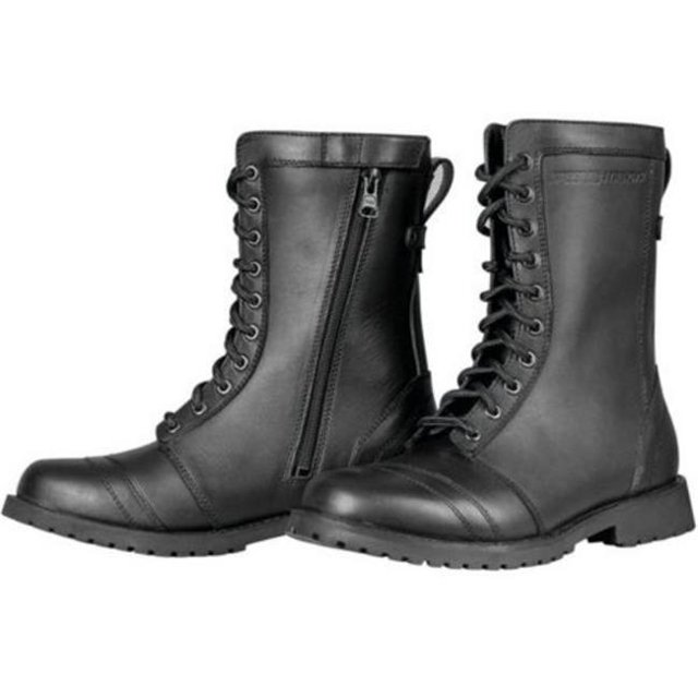 Speed & Strength 880477 Fast Times Womens Motorcycle Riding Boots, Black - Size 8