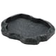 thumbnail image 2 of Cuenco alimentador de plato de agua y comida de roca de reptil duradero de resina para lagarto tortuga (verde M), 2 of 8