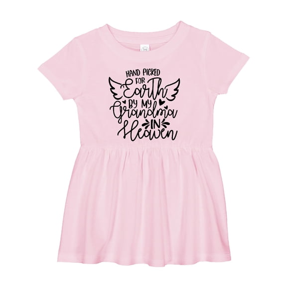 Inktastic Hand Picked for Earth by My Grandma in Heaven Girls Baby Dress
