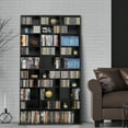 thumbnail image 3 of Atlantic 40" x 71" Oskar Adjustable Wood Media Storage Shelf Bookcase (504 DVDs, 1080 CDs), Espresso, 3 of 7