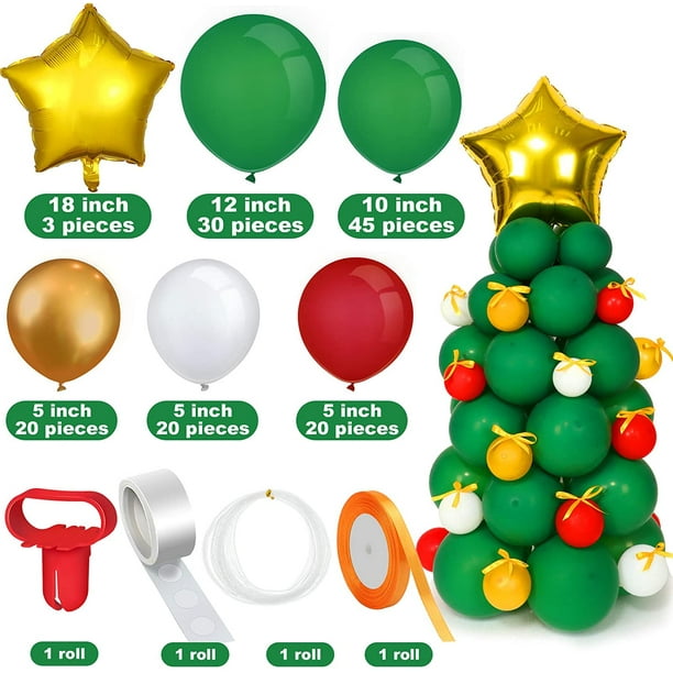 Kit d'arche de ballon de porte or Noël