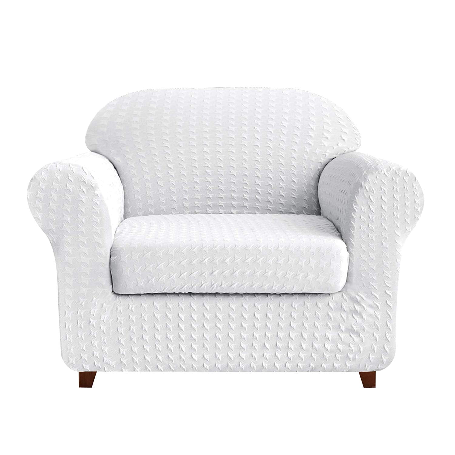 Subrtex 2Piece High Stretch Sofa Slipcovers Durable Soft Jacquard