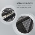 thumbnail image 4 of Universal Stroller Rain Cover Waterproof Wind Dust Shield Baby Stroller Pushchair Pram Newborn Stroller Cover-Black, 4 of 5