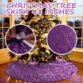 thumbnail image 1 of Fiudx Falda de Árbol de Lentejuelas Doradas, Diseño Brillante, Malla de Satén de Alta Densidad, Fácil Instalación, Decoración para Árbol de Navidad, Fiestas, Tamaño de 122 Cm, Decoración Festiva, 1 of 3