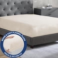 thumbnail image 2 of Sábana bajera ajustable Cathay Home, piel de felpa doble, 100% microfibra, 2 of 7