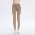 thumbnail image 5 of WULMLEO Leggings for Women Tummy Control High Waisted Long Butt Lifting Leggings Dressy Casual Quick Dry Workout Yoga Pants Camel S, 5 of 5