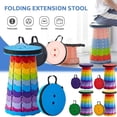 thumbnail image 1 of Folding Stool Portable Telescoping Seat Camping Retractable Adjustable Outdoor, 1 of 5