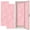Color 3, variant on Pink 2 Pcs School Locker Magnetic Wallpaper 12" x 36" hearts Simple chaotic light pink heart shapes pink Reusable Removable Locker Accessories Back to School Supplies