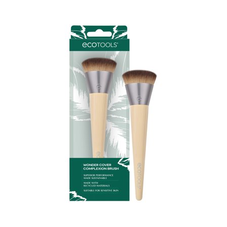 EcoTools Wonder Cover Makeup Brush, Blending Brush for Liquid or Cream Foundation, 1 Count