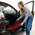 thumbnail image 4 of Car Interior 4 Piece Racing Checkered Floor Mats Non Backing Fit Cars Trucks SUVs 4PCS, 4 of 5