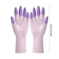 thumbnail image 2 of Durable Kitchen Emulsion Dishwashing Gloves for Housework - Waterproof, Heat & Cold Resistant, Anti-Slip Grip, Comfortable Fit, Reusable, Perfect for Cleaning & Laundry, 2 of 5