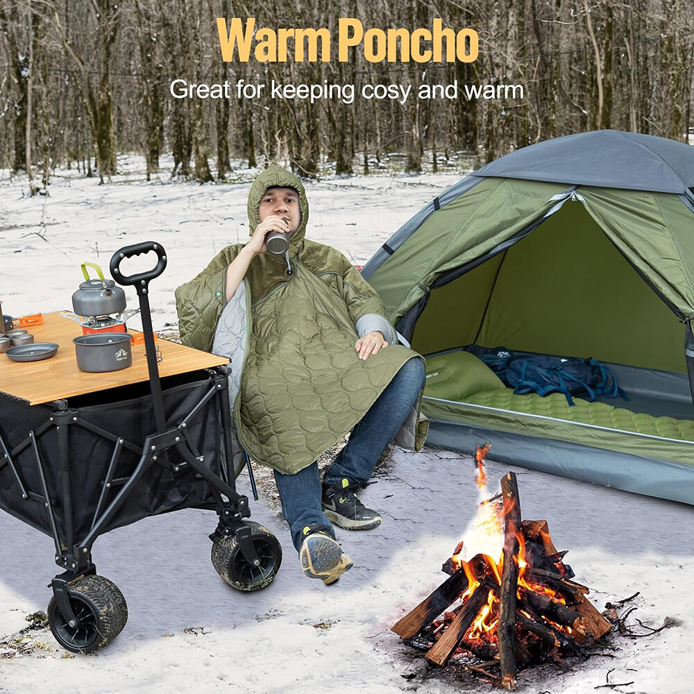 Multifunctional Sleeping Bag Wearable Quilt 3 Seasons Suitable for 1 Person