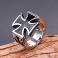 thumbnail image 4 of Sonducket Anillo de moda para hombre, acero Vintage, estilo Punk único, bandas de boda de varios tamaños, patrón eléctrico, accesorios de Ropa, zapatos y accesorios Miscelánea Tamaño11, 4 of 6