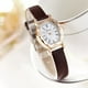 thumbnail image 5 of FLhrweasw Reloj de pulsera analógico de cuero PU Elegante Retro Mujer 5 colores para regalo (Café), 5 of 7