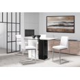 thumbnail image 1 of Topline Home Furnishings 5pc Black & White Glass Top Dining Set, 1 of 3