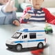 thumbnail image 2 of Mini ambulancia de aleación con sonido y luz, escala 1:32 (azul), 2 of 11