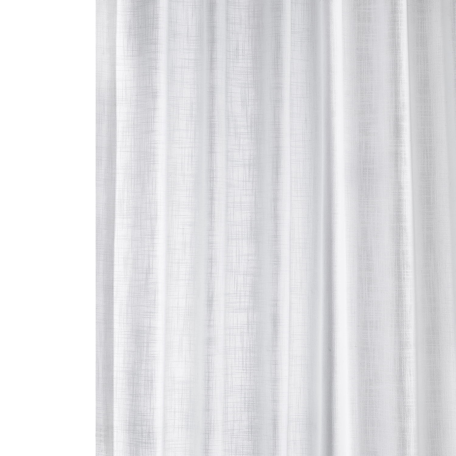 Rice White Heavy Faux Linen Curtain (1 Panel), Rice White, 50W X 108L