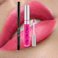 thumbnail image 1 of Kit de labios mate premium de By The Clique | Juego de lápiz labial y delineador de labios | Rosa brillante | Una muñeca así, 1 of 6
