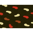 thumbnail image 1 of Ahgly Company Machine Washable Indoor Rectangle Transitional Black Brown Area Rugs, 2' x 3', 1 of 7