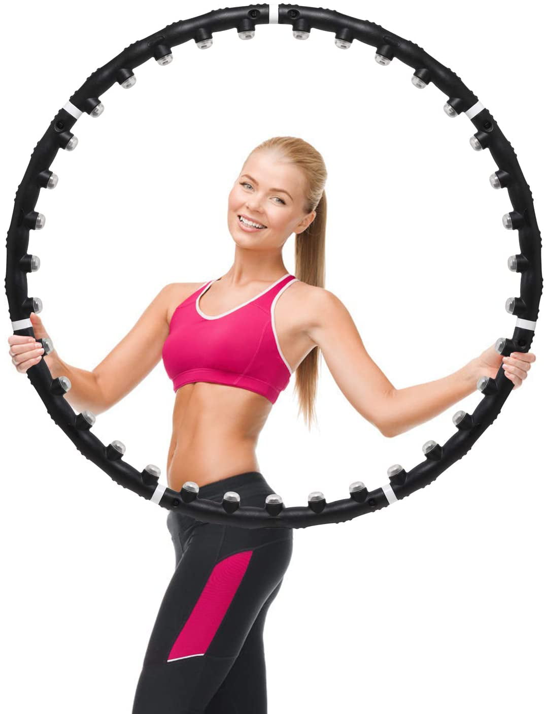 Details about   Hula Hoop Tyre 8 segments Removable Hoola Hoops Fitness Sport Abdominal Trainer show original title 