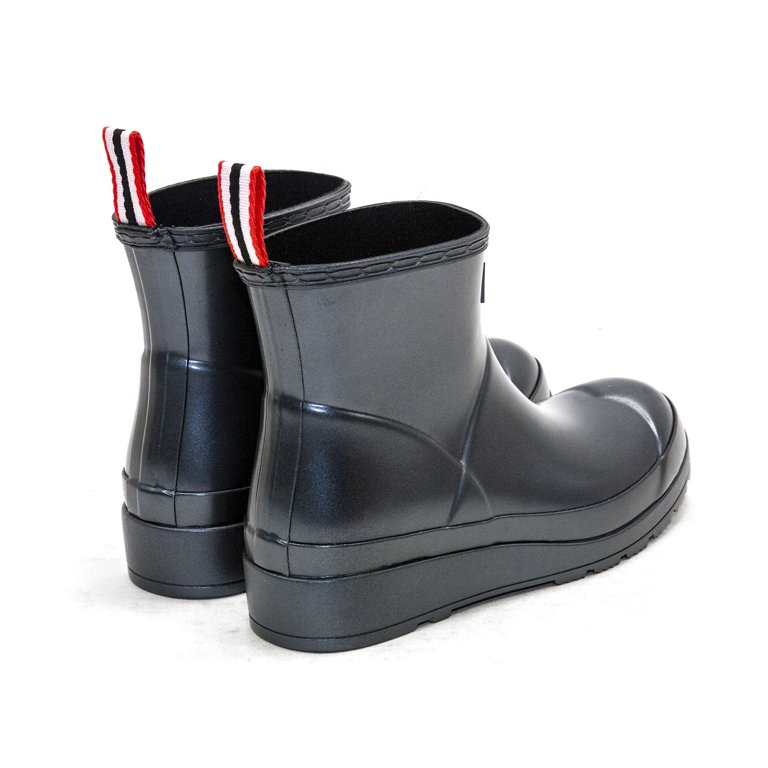 Hunter Women's Original Play Short Nebula Rain Boots, Black