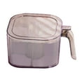 thumbnail image 1 of Abbracc Seasoning Box 4 Grids Dustproof Easy to Refill Spice Dispenser Condiment Container for Sugar Restaurant Dining Room Home Gray, 1 of 9