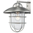 thumbnail image 6 of 4371 ST-Trans Globe Lighting-One Light Outdoor Wall Lantern  Stainless Steel Finish with Clear Glass, 6 of 7