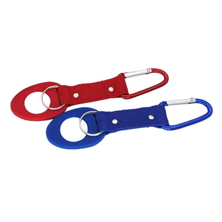 Jiandong Water Bottle Holder Water Bottle Clip 2pcs Silicone Water Bottle Holder Hook(6.3X1.57X0.2Inch)