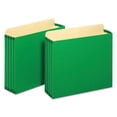 thumbnail image 2 of File Cabinet Pockets, 3.5" Expansion, Letter Size, Green, 10/box | Bundle of 5 Boxes, 2 of 4