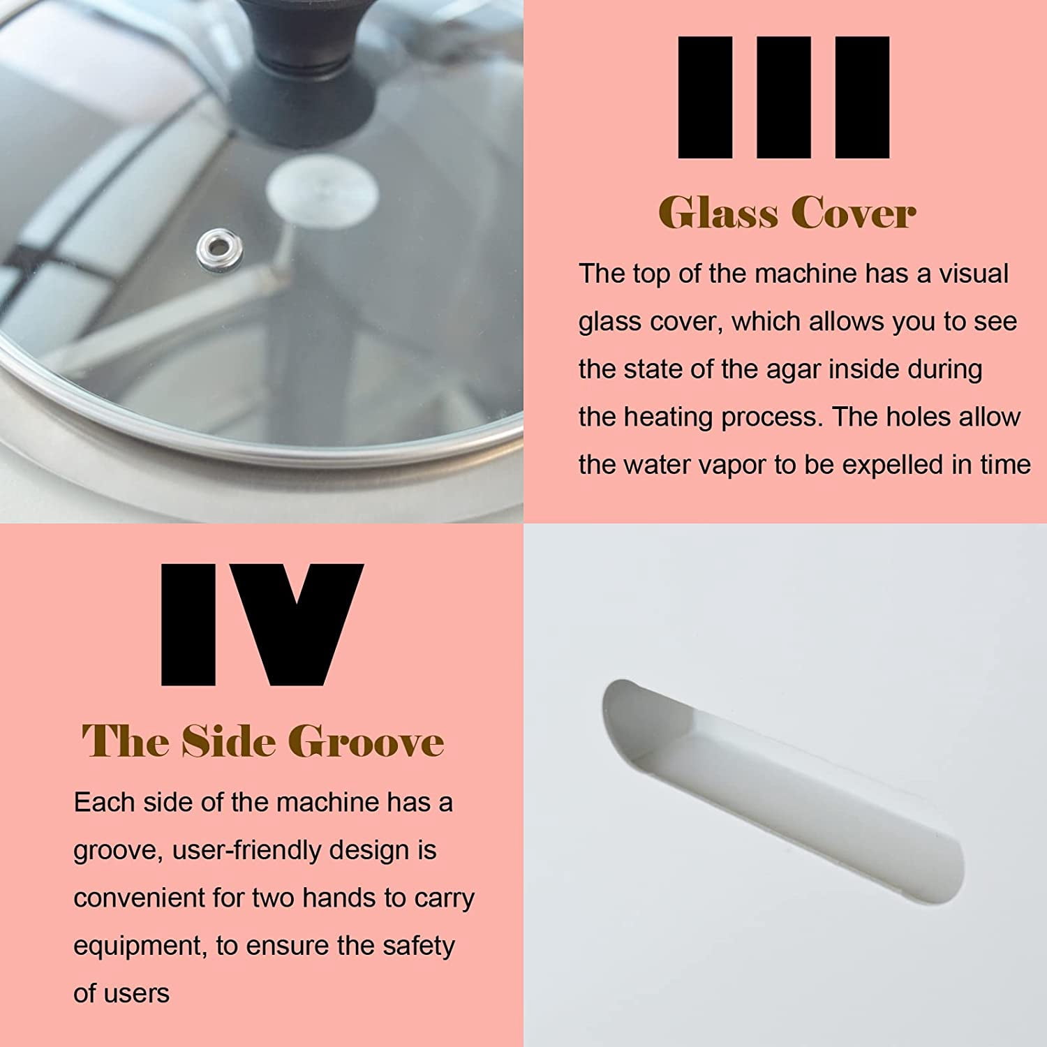 Agar-agar Mixer Lab Agar Melting Hydrocolloid Duplicating Stirrer Visible Window