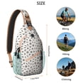 thumbnail image 5 of Lightweight Abstract Sling Backpack with Geometric Rainbow Gradient and Ocean Beach Watercolor Print, Travel Crossbody Bag for Hiking and Outdoor Activities, 5 of 6