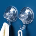 thumbnail image 3 of Clear Plastic Suction Cup Hook Clear Plastic Suction Cup Wall Hooks Suction Cup Hooks Holder for Shower Loofah Sponge Window Glass Wall Christmas Wreath, 3 of 5
