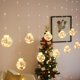 thumbnail image 4 of Warm White US Luz De Cortina De Navidad 8 Modos Luz De Cadena De Ventana Led Para Banquete De Boda, Decoraciones Navideñas Nosotros, 4 of 5