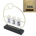 thumbnail image 1 of LED Perpetual Flip Calendar, Creative Design Multifunctional Iron Material Soft Lighting Table Desk Decor Calendars for Home Dorm, 1 of 8