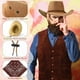 thumbnail image 5 of Gorro de vaquero y pañuelo de la serie Zhanmai Brown para adultos (12 unidades), 5 of 7