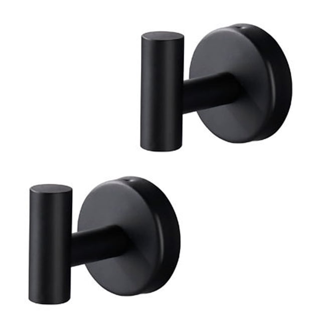 Gancho para toalla de baño, gancho para bata para baño, gancho montado en la pared, ganchos para bata para baño, cocina (paquete de 2)
