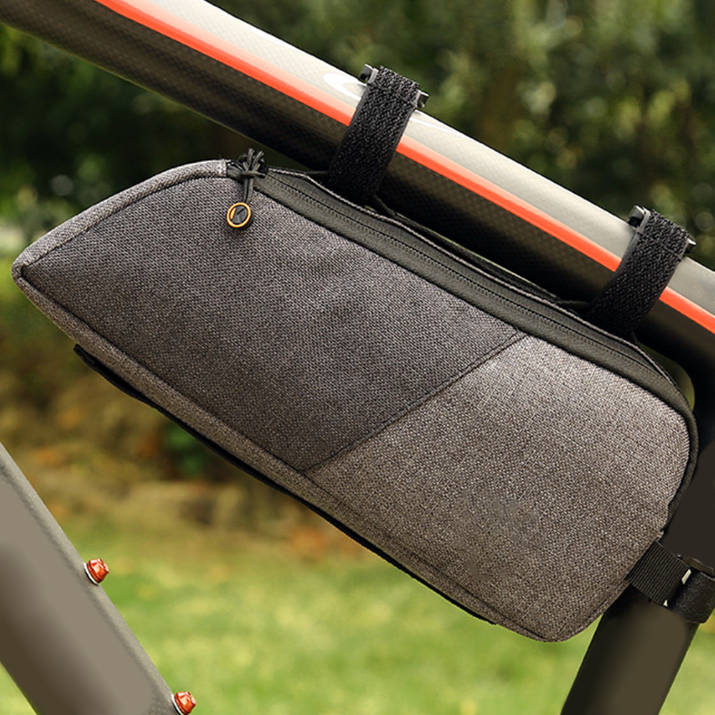 SPRING PARK Cycling Bicycle Tube Frame Bag Durable Oxford Cloth Fabric MTB Road Bike Pouch Cycling Accessories - image 3 of 7