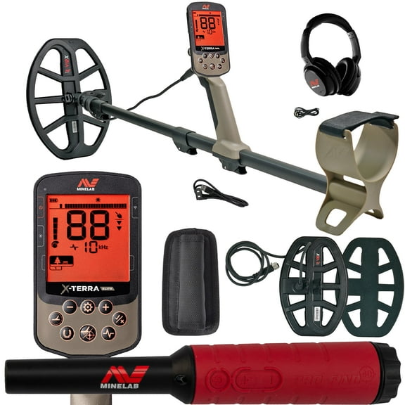 Minelab X-TERRA ELITE Expedition Pack Waterproof Metal Detector w/ Pro-Find 40