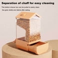 thumbnail image 4 of Automatic Bird Feeder Large Capacity Seeds Dispenser with Perch Transparent Bird Feeding Station for Parakeets Cockatiels Budgies Canaries Parrots, 4 of 8