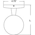 thumbnail image 3 of TL-20363LEDDLP-BRZ Access Lighting Poseidon - 6 Inch 3W 1 LED Outdoor Wallwasher-Bronze Finish, 3 of 3