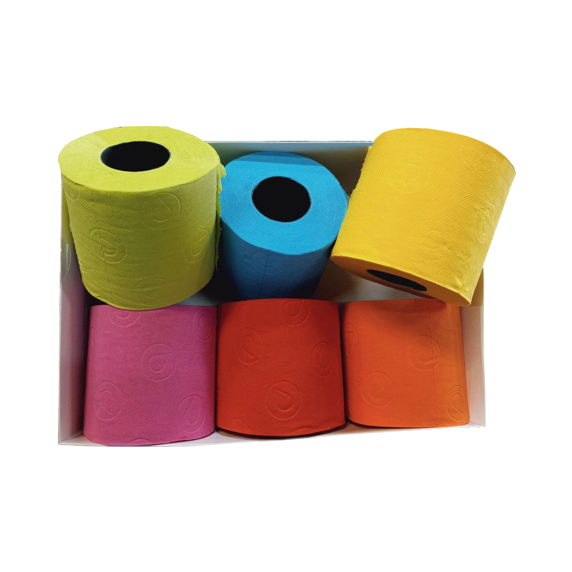 Renova  Colored Toilet Paper 6 Rolls Gift Box 3-Ply Multicolor - Multicolored - 1 Pack-6 Rolls Multicolored