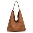 thumbnail image 1 of Auxiliar Slouchy Hobo Bag Women Suled Color Sólido, 1 of 9
