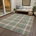 thumbnail image 6 of Addison Rugs Chantille Indoor/Outdoor Transitional Plaid Taupe Washable Rectangle Rug, 10' x 14', 6 of 6