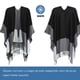 thumbnail image 2 of Poncho para mujer, bufanda, cárdigan de invierno, capa de gran tamaño, poncho elegante, 2 of 4