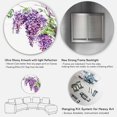 thumbnail image 5 of Designart 'Wisteria Purple Branches' Traditional Circle Metal Wall Art 11x11 - Disc of 11, 5 of 5