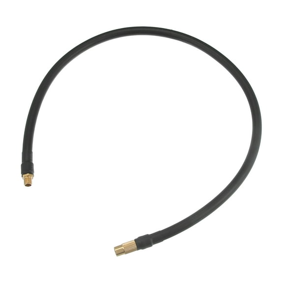 Unique Bargains 60cm Tire Inflator Extension Hose Chuck Adapter Air Pump Tube Tire Valve Pipe for Car Black Copper Tone