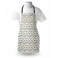 thumbnail image 4 of Gecko Apron, Cartoon Style Lizards with Spiral Tails and Tongues Colorful Dots Pattern House Pet, Unisex Kitchen Bib with Adjustable Neck for Cooking Gardening, Adult Size, Multicolor, by Ambesonne, 4 of 4