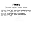 thumbnail image 2 of DS-One Front Rear Coated Drilled Slotted Disc Brake Rotors Kit for Car Subaru BRZ Toyota 86 GR86 KD-100472, 2 of 11