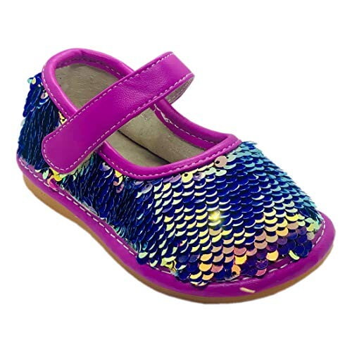 Squeaker Sneakers Sofia Sassy Sequin Mary Janes Toddler Girl Shoes